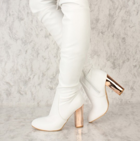 cute white high heels